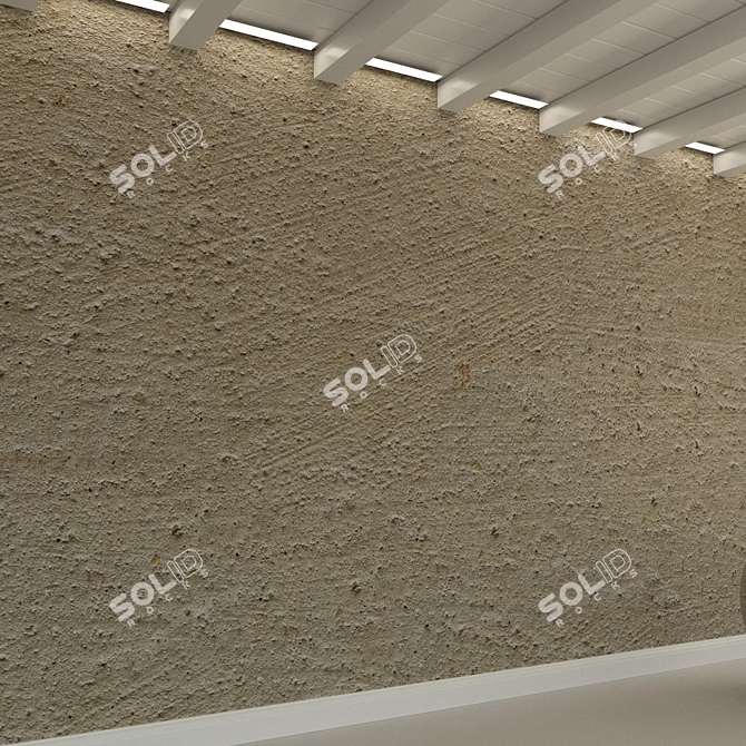 Title: Vintage Concrete Wall Texture 3D model image 3