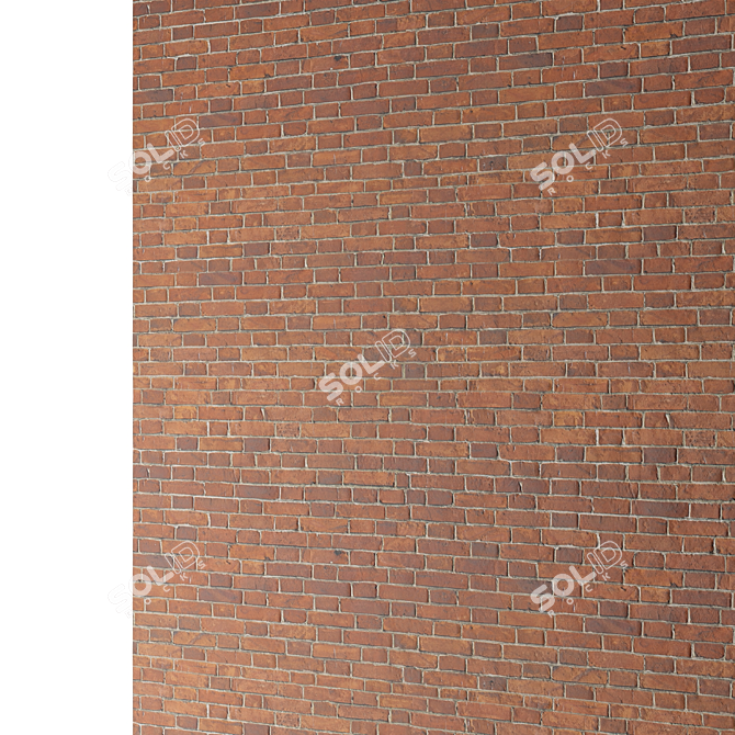 Red Brick 4K PBR Texture 3D model image 3