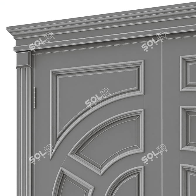 Sleek Interior Door - UV Mapped 3D model image 5