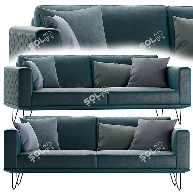 Luxurious Carre Villeroy & Boch Sofa 3D model image 1