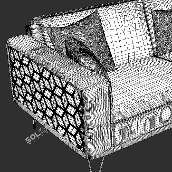 Luxurious Carre Villeroy & Boch Sofa 3D model image 6