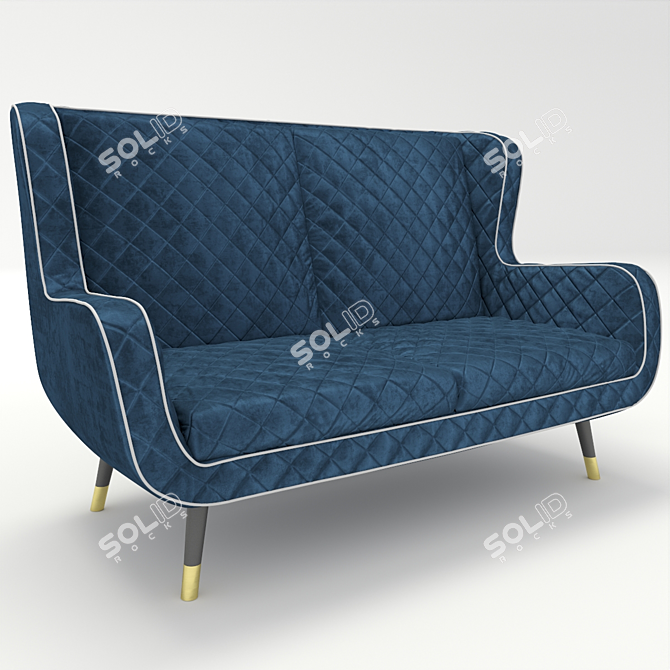 Elegant Baxter Dolly Sofa Set 3D model image 1