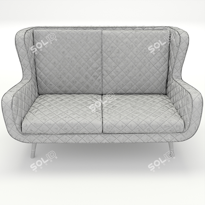 Elegant Baxter Dolly Sofa Set 3D model image 5