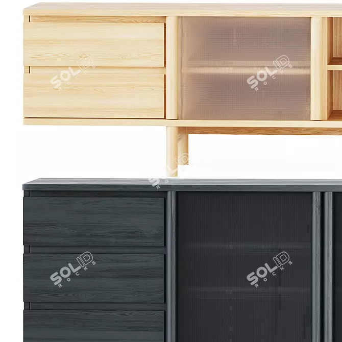 Ariake Rikyu Sideboard & Media Console 3D model image 2