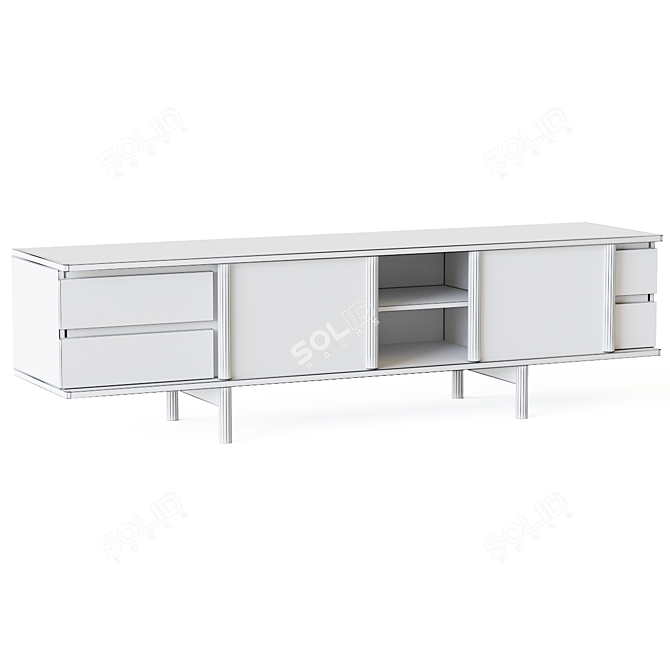 Ariake Rikyu Sideboard & Media Console 3D model image 3