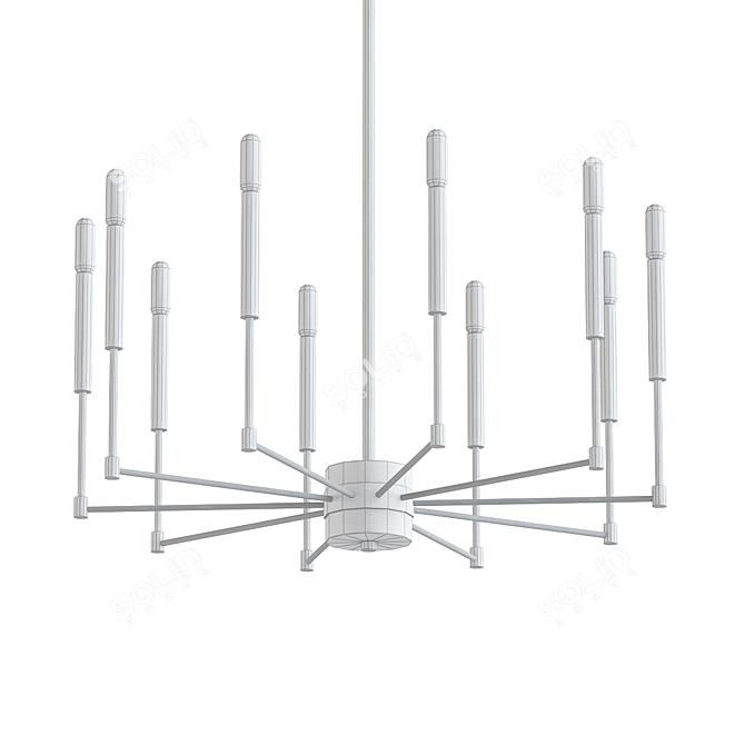 Elegant Dancy Chandelier 3D model image 2