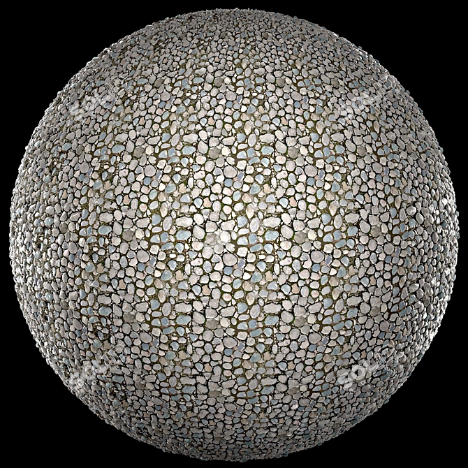 PBR 4k Metal Pavement Scan 3D model image 6