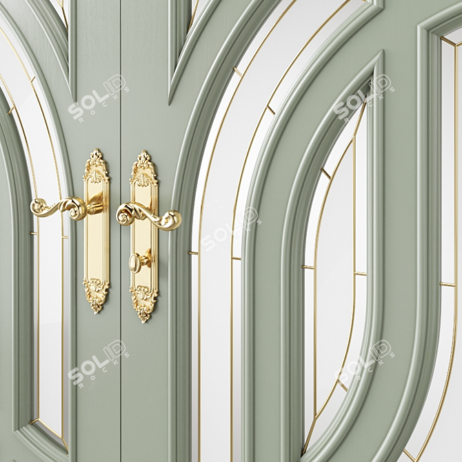 Modern Interior Door: 3dsmax + FBX 3D model image 3