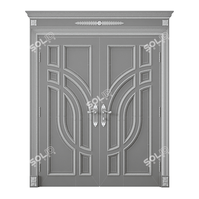 Modern Interior Door: 3dsmax + FBX 3D model image 4