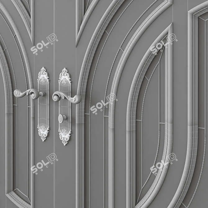 Modern Interior Door: 3dsmax + FBX 3D model image 6