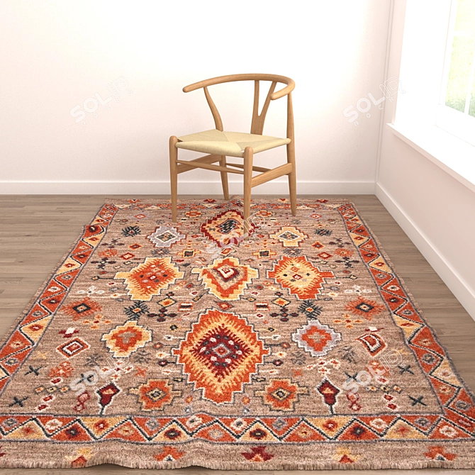 Versatile Rugs Set 3D model image 2