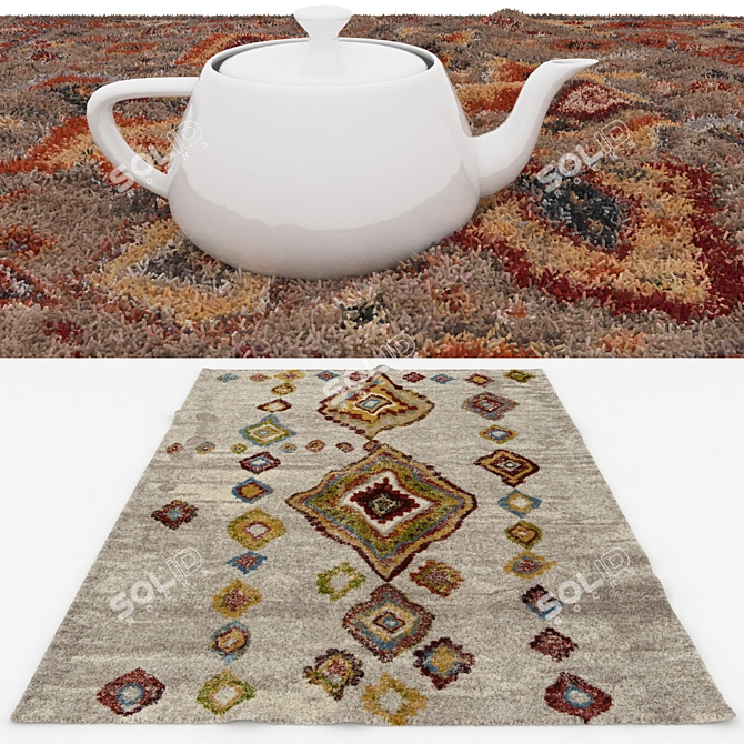 Versatile Rugs Set 3D model image 3