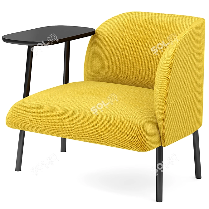 Modern BROSS SIT Armchair 3D model image 1