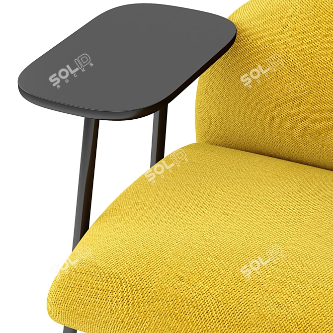 Modern BROSS SIT Armchair 3D model image 4