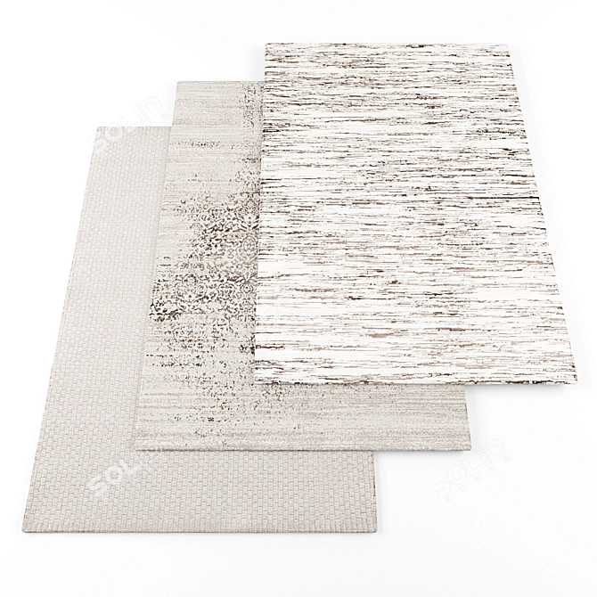 High-Resolution Rugs Bundle 3D model image 1