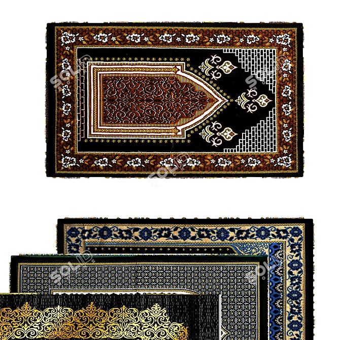 Divine Comfort Prayer Rugs 3D model image 2