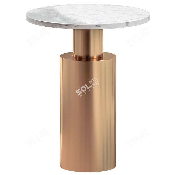 Modern Capri Accent Table: Stylish and Functional 3D model image 1