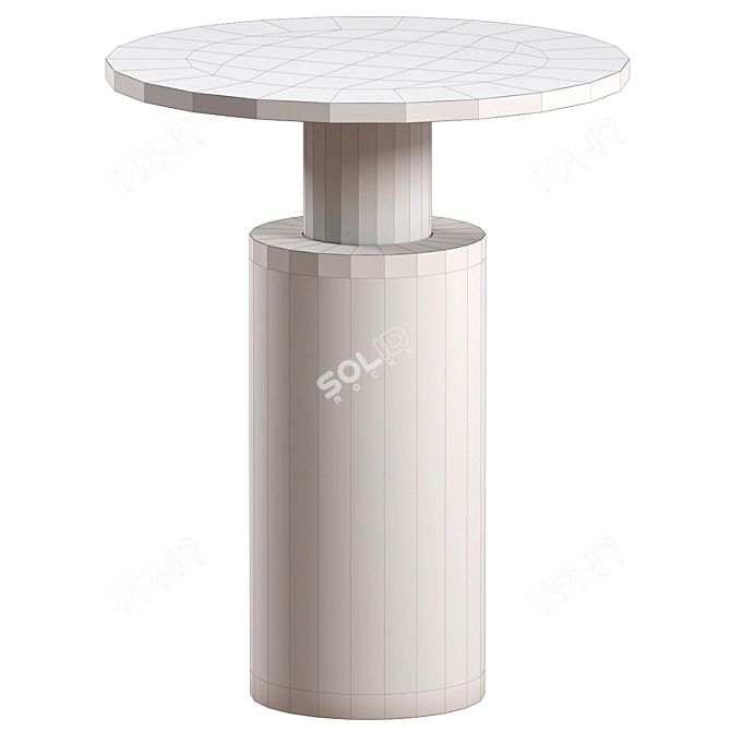 Modern Capri Accent Table: Stylish and Functional 3D model image 2