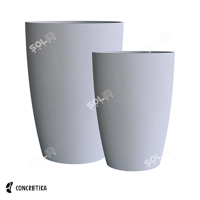 Title: Classic Veranda Planters - Sophisticated Elegance 3D model image 1