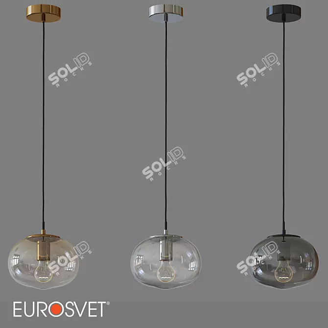 OM Pendant Lamp: Eurosvet 50212/1 Rock 3D model image 1