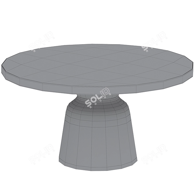 Elegant Vaso Glass Coffee Table 3D model image 7