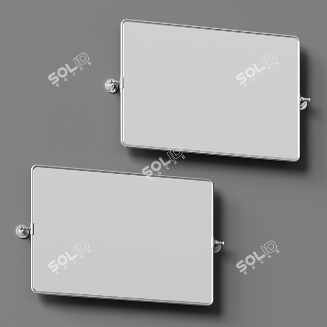 Pivot Vanity Mirror by Pottery Barn 3D model image 2