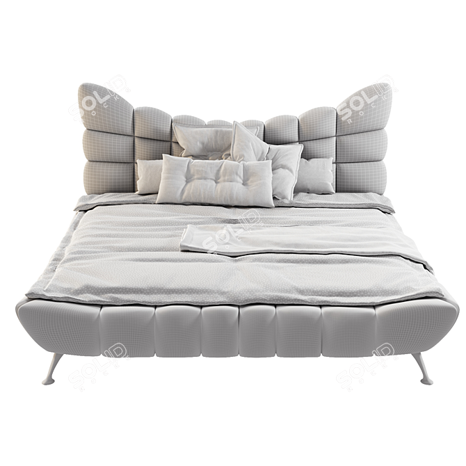 Cloud 7 Bed: Futuristic Comfort 3D model image 6