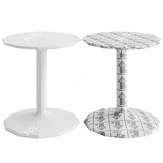 B&B Italia Spool Outdoor Small Table 3D model image 5