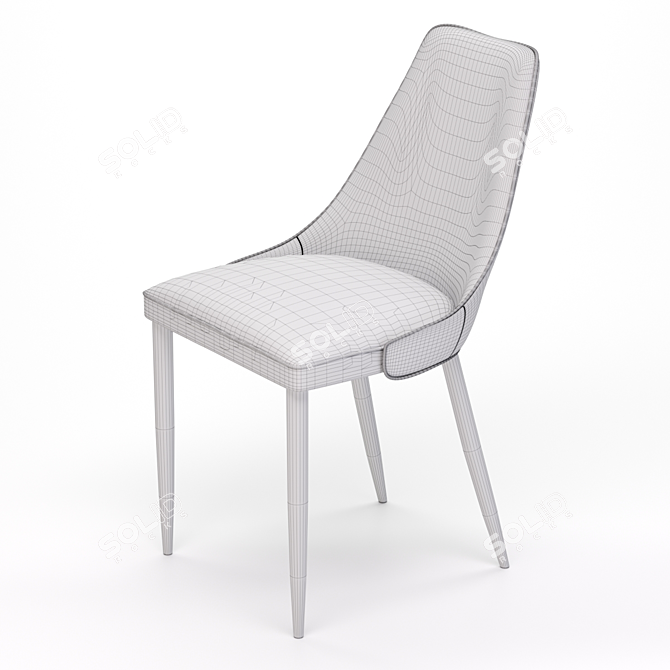 AERO Dining Group: NEVADA Table & LATTE Chairs 3D model image 4