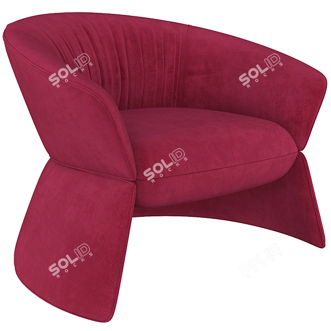 Modern Elegance: Swale High Armchair 3D model image 2