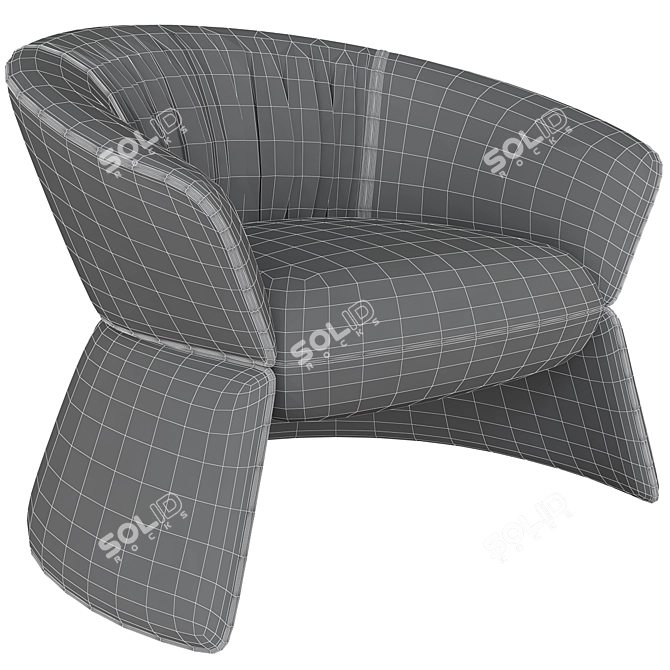 Modern Elegance: Swale High Armchair 3D model image 6