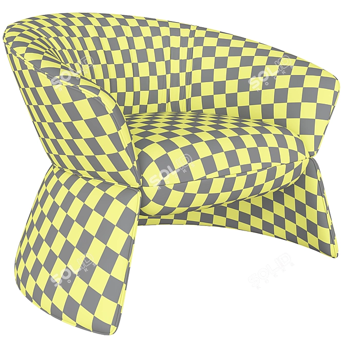 Modern Elegance: Swale High Armchair 3D model image 7