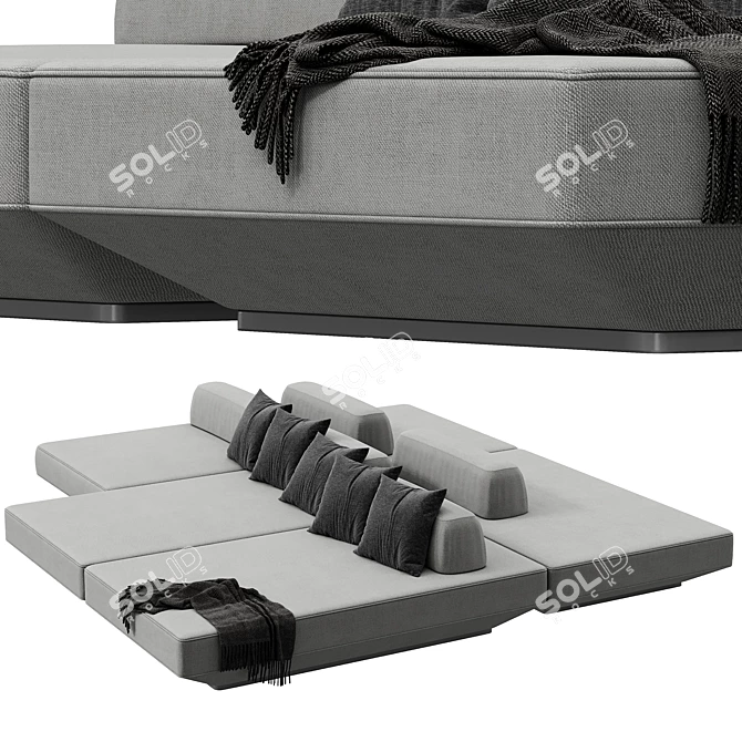 Tommy Boca: Modern Sofa Inspiration 3D model image 1