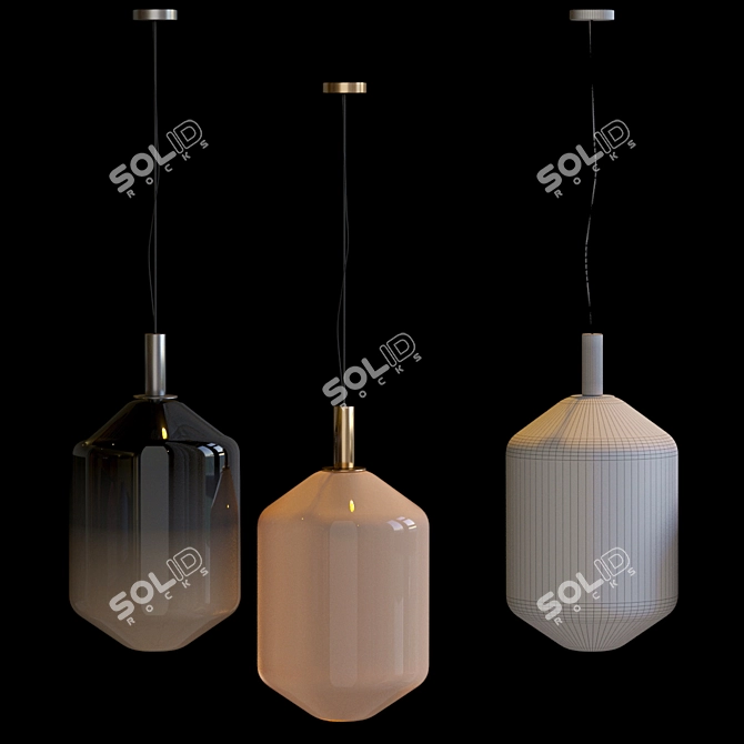 Misty Glow Ceiling Lamps 3D model image 10