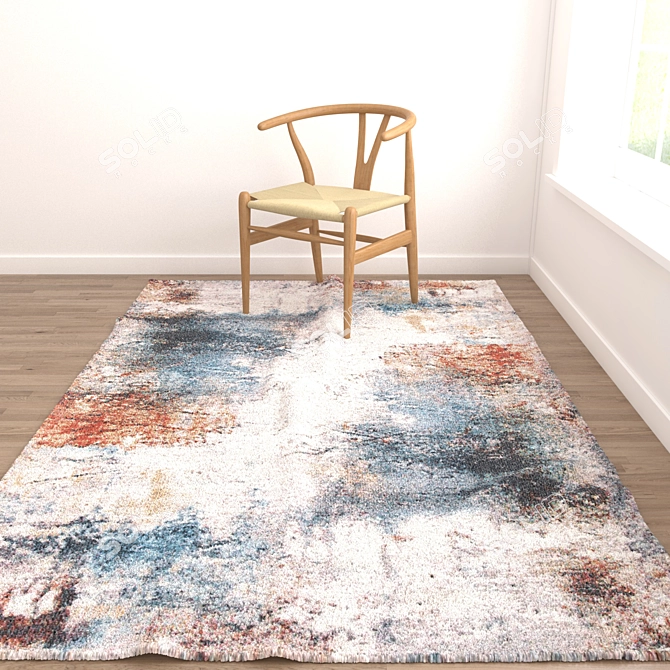 Versatile Set of 6 Rugs: V-Ray, Corona & More 3D model image 2