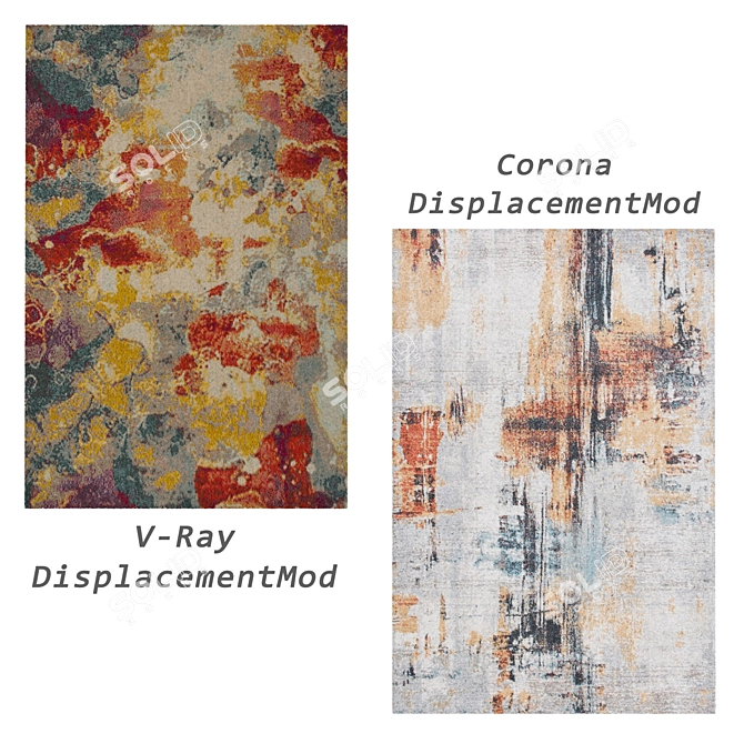 Versatile Set of 6 Rugs: V-Ray, Corona & More 3D model image 4