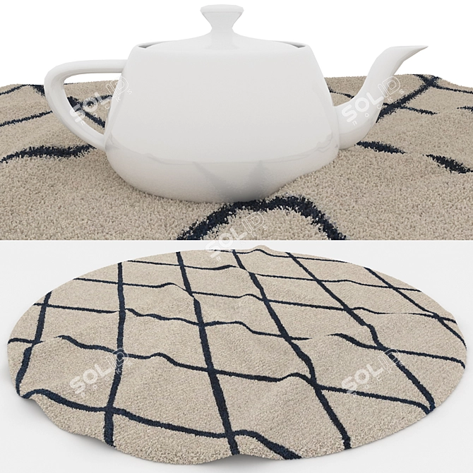 Versatile Set of 8 Rugs 3D model image 4