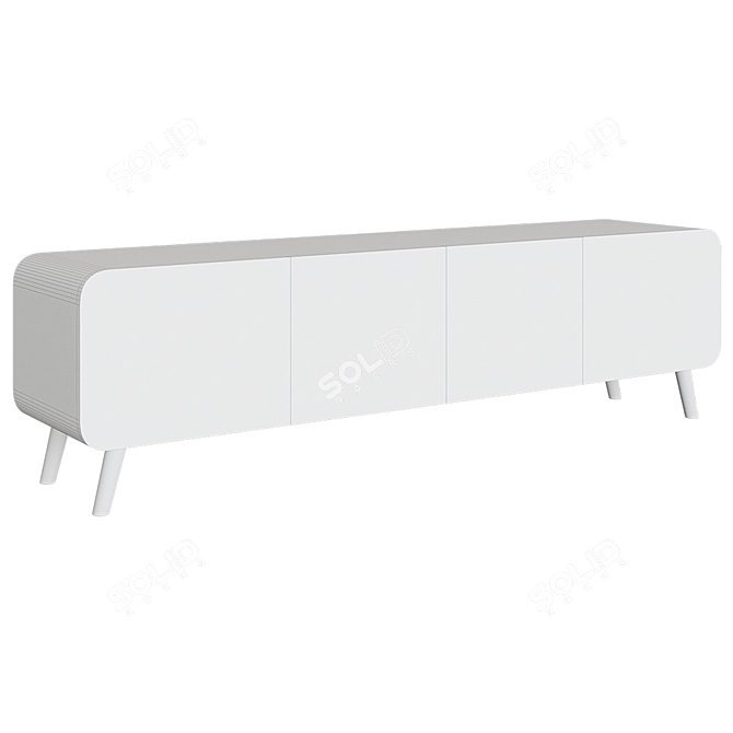 Sleek TV Cabinet: Hilda 3D model image 2