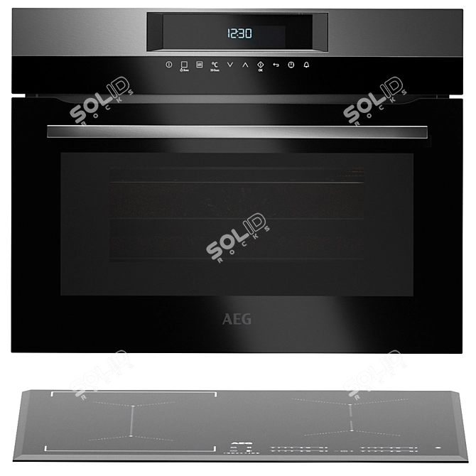 Essential AEG Kitchen Appliances Set 3D model image 4