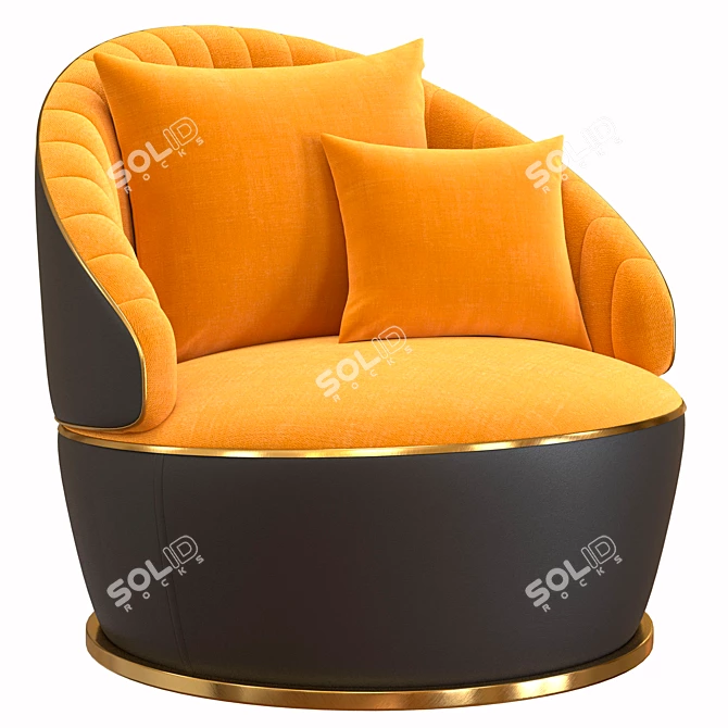 Contemporary Consonance Armchair: Luxury meets Function in Roche Bobois 3D model image 2