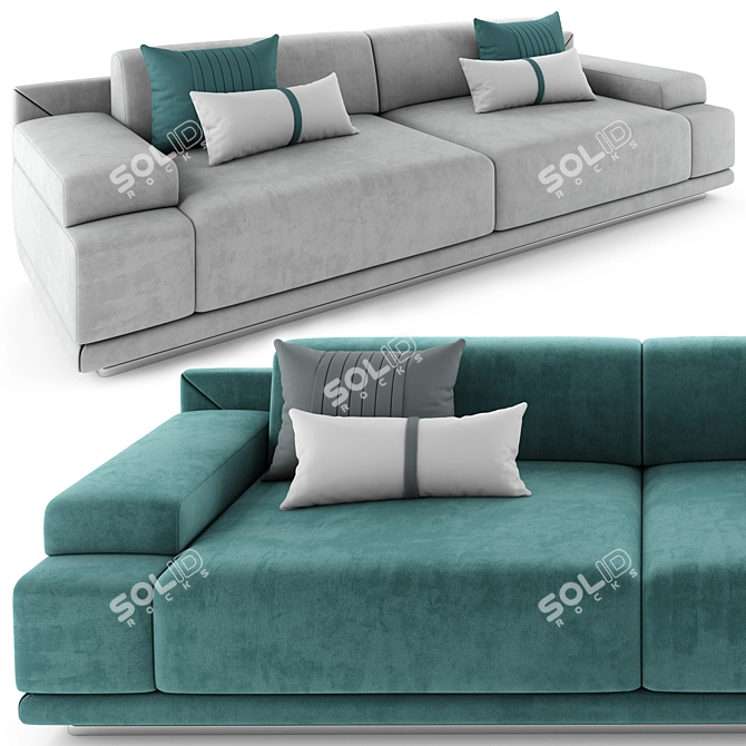 Mnoxet Design Sofa 006: Stylishly Designed and Highly Detailed 3D model image 2