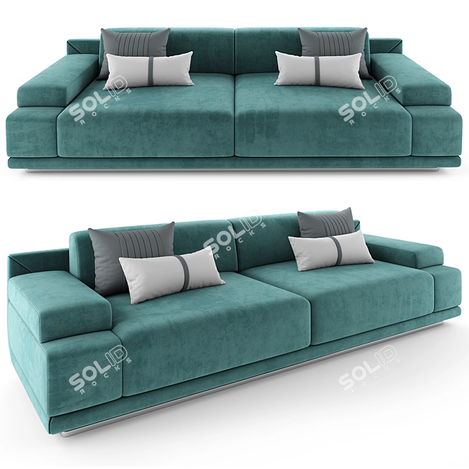 Mnoxet Design Sofa 006: Stylishly Designed and Highly Detailed 3D model image 5