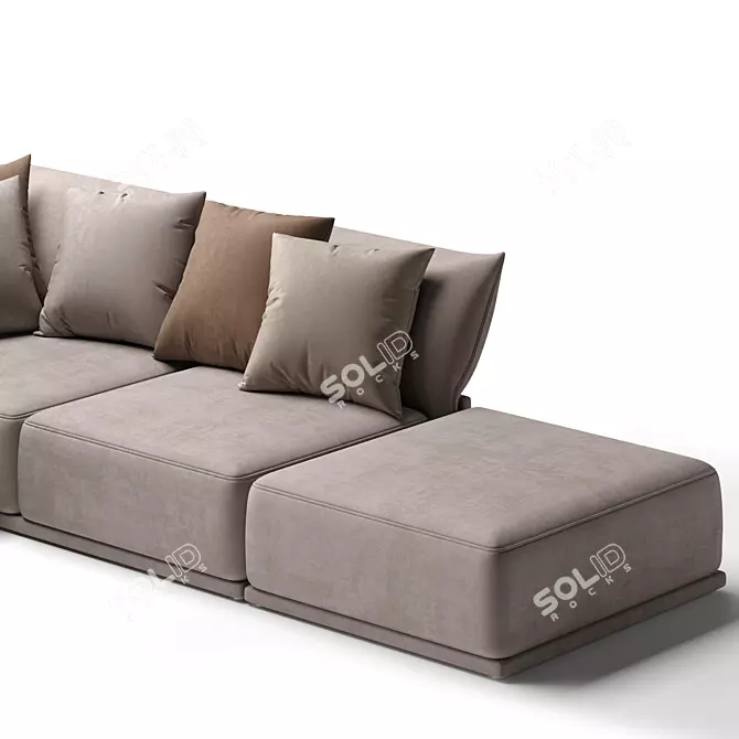 Cloud Modular Sofa: Flexible Comfort for Modern Living 3D model image 4