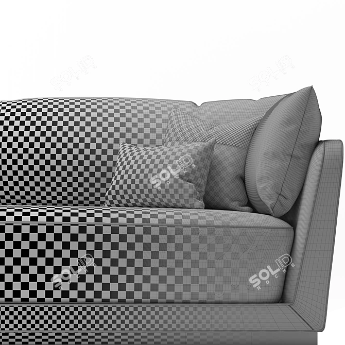 Luxury Dorian Sofa: Ultimate Elegance 3D model image 3