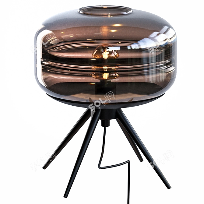 Adler Glass Dome Lamp: Modern Illuminate 3D model image 6