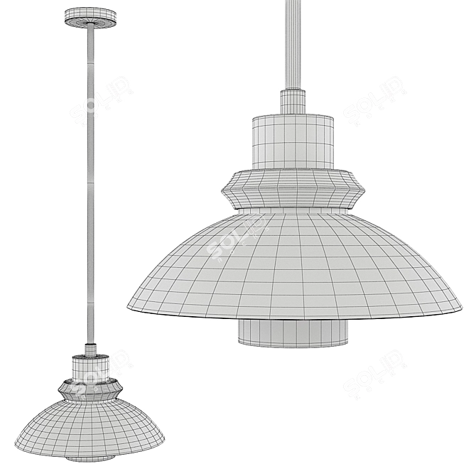 Staccato Large Pendant Light 3D model image 2