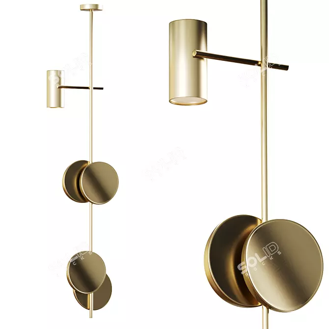 Elegant Hanging Lamps for Stylish Ambiance 3D model image 1
