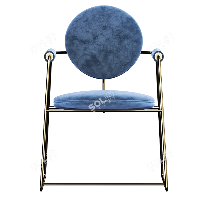 Elegant Gemma Draga Armchair 3D model image 3