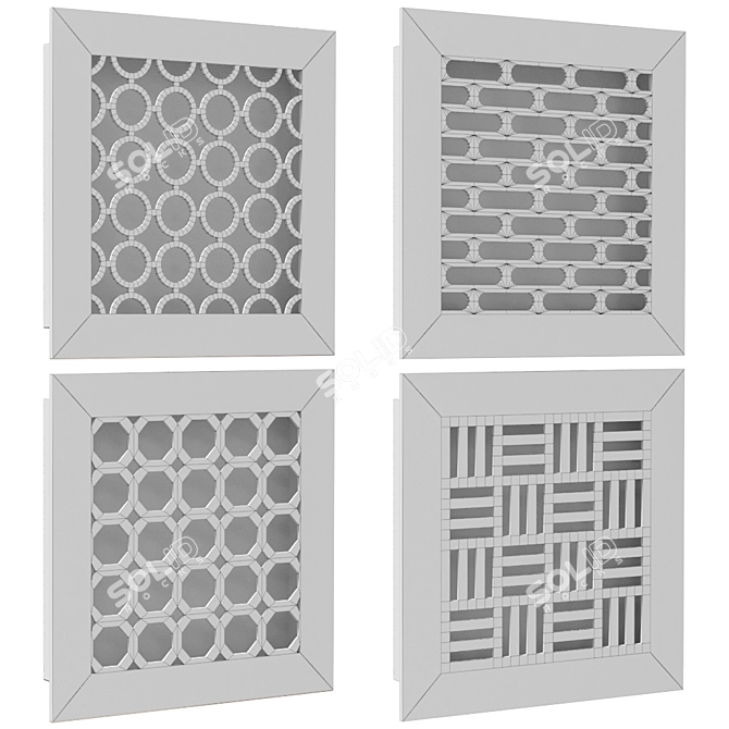 AirFlow Ventilation Grille Set 3D model image 3