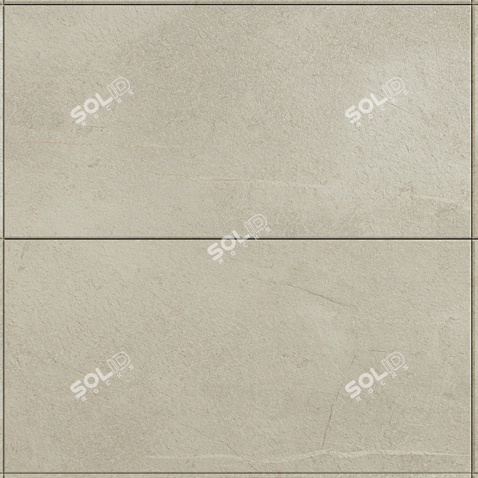 Val Di Susa Beige Rock: Premium 60x120 Set 3D model image 2